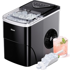 image:imageSilonn Ice Maker Countertop with Expandable Ice Basket and Carry HandleUpgrade Black